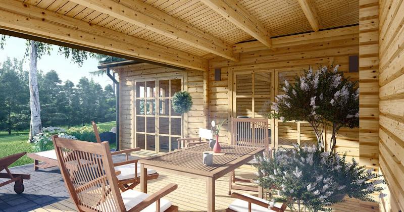 Intérieur élégant et moderne d’une petite villa française avec lumière naturelle